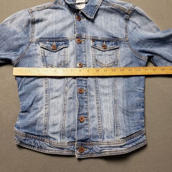 H&M Jean Jacket - Denim Jacket Size 6, Blue - Picture 9 of 9